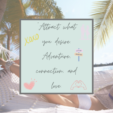 Attract what you deserve...